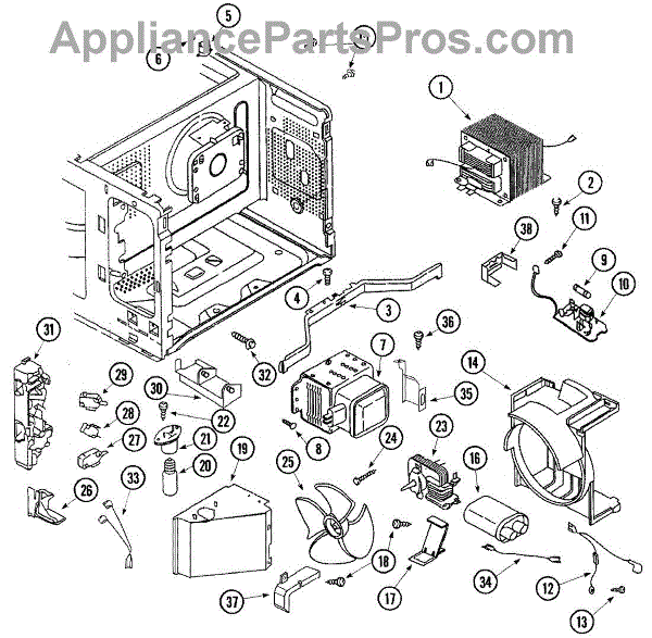 Parts for Jenn-Air JMC8100ADB: Internal Controls Parts ...