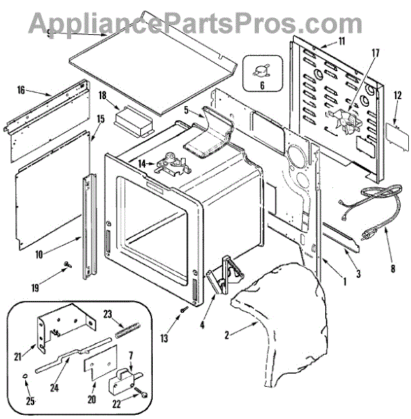 Parts for JennAir JGS8860BDP Body Parts