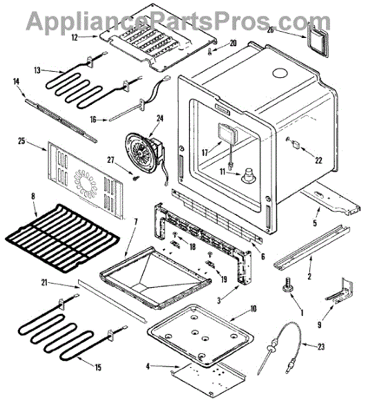 Parts for JennAir JDS8850BDS Oven / Base Parts