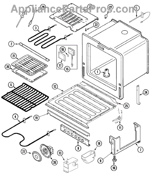 Parts for JennAir JES9860AAB Oven / Base Parts