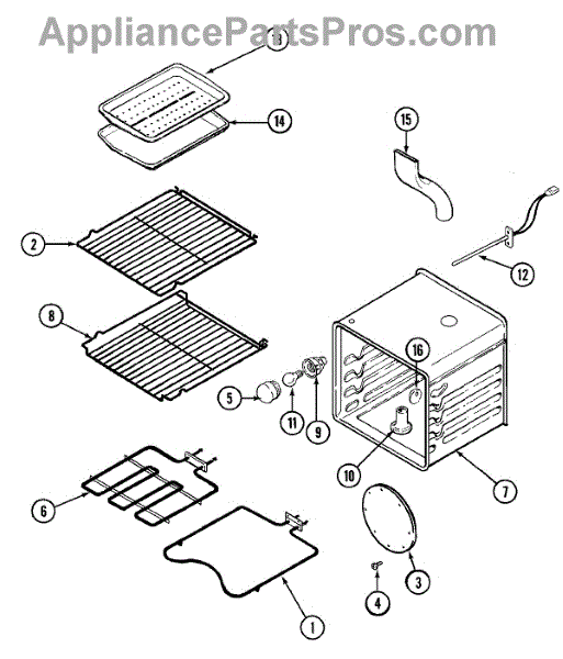 Parts for JennAir SVE47100B Oven Parts