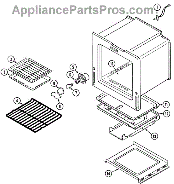 Parts for JennAir JGW8130ADB Oven / Base Parts