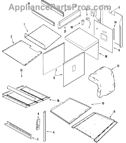 Whirlpool WP71002286 Breaker, Circuit (20 Amp ... admiral cooktop wiring diagram 