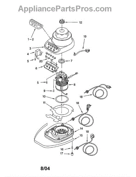 Parts for KitchenAid KSB5WH3: Unit Parts - AppliancePartsPros.com