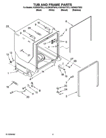 KUDK03ITBL3 KitchenAid Dishwasher Parts & Free Repair Help