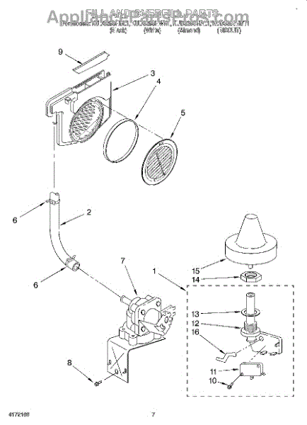 Parts For KitchenAid KUDS25SHBL1: Fill And Overfill Parts ...