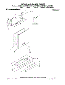 KUDS30IVBL3 KitchenAid Dishwasher Parts & Free Repair Help