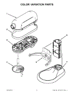 KITCHENAID MIXER Parts, Model KP26M1XOB5