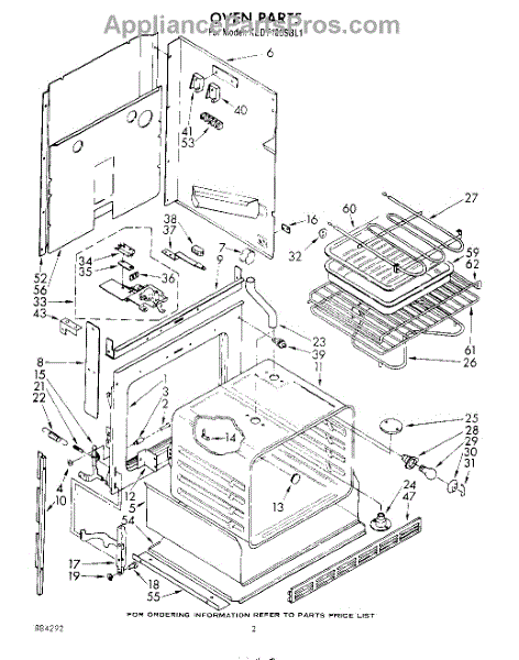 Parts for KitchenAid KEDT105SBL1: Oven Parts - AppliancePartsPros.com