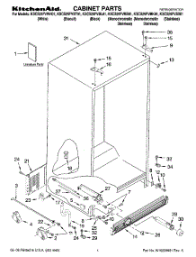 KSCS25FVMS01 KitchenAid Refrigerator Parts & Free Repair Help ...