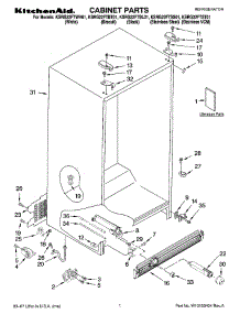 KSRG22FTSS01 KitchenAid Refrigerator Parts & Free Repair Help ...
