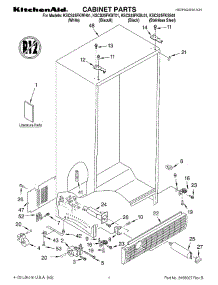 KSCS25FKSS01 KitchenAid Refrigerator Parts & Free Repair Help ...