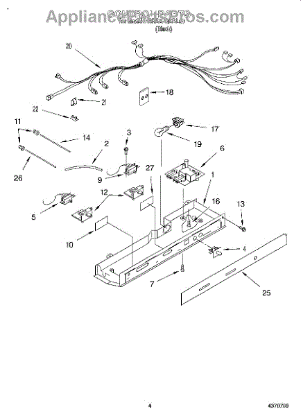 Parts for KitchenAid KSRB27QDBL00: Control Parts ...