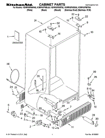 KSRP25FNBL00 KitchenAid Refrigerator Parts & Free Repair Help ...