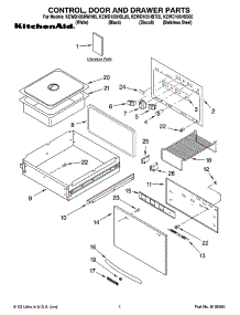 KEWD105HSS05 KitchenAid Warming Drawer Parts & Free Repair Help ...