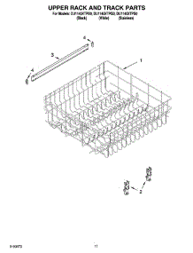 Parts for Whirlpool DU1145XTPB0 Dishwasher - AppliancePartsPros.com