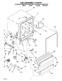 Du943pwkq0 Whirlpool Dishwasher Parts & Free Repair Help 