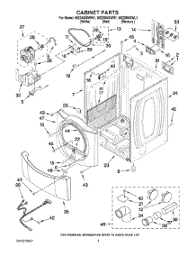 WED9550WL1 Whirlpool Dryer Parts & Free Repair Help - AppliancePartsPros