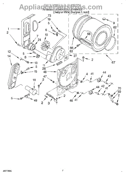 Parts for Whirlpool LGR4634EQ3: Bulkhead Parts - AppliancePartsPros.com