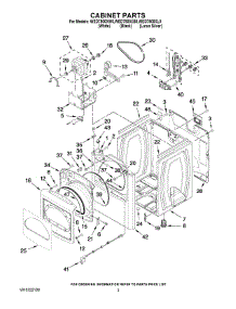 WED7800XW0 Whirlpool Dryer Parts & Free Repair Help - AppliancePartsPros