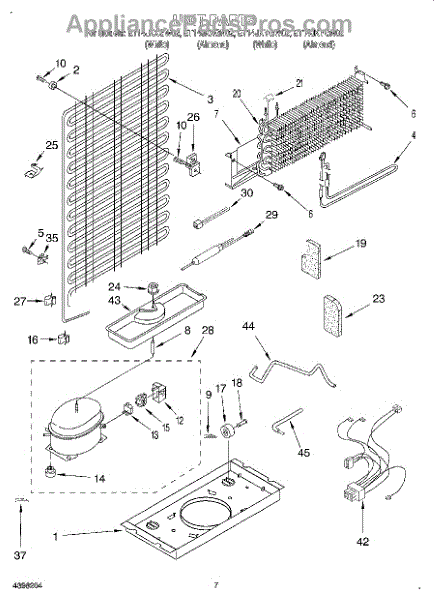 Parts for Whirlpool ET14JKXGW02: Unit Parts - AppliancePartsPros.com