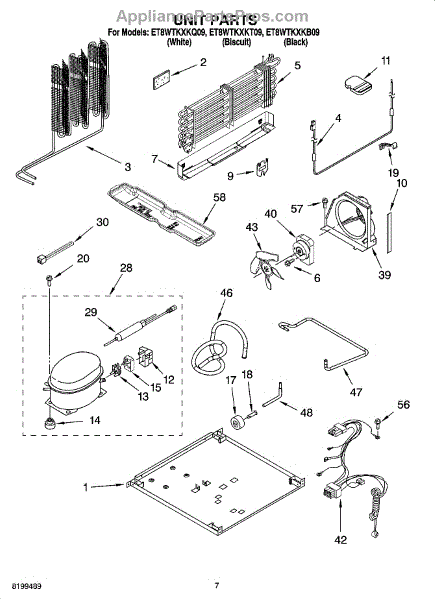 Parts for Whirlpool ET8WTKXKB09: Unit Parts - AppliancePartsPros.com