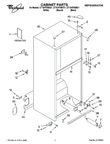GT1SHTXMQ01 Whirlpool Refrigerator Parts & Free Repair Help ...