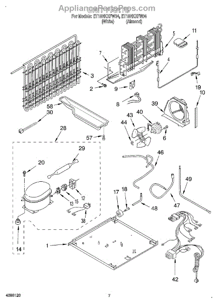 Parts for Whirlpool ET18NKXFW04: Unit Parts - AppliancePartsPros.com