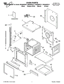 RBS305PDS17 Whirlpool Oven Parts & Free Repair Help - AppliancePartsPros