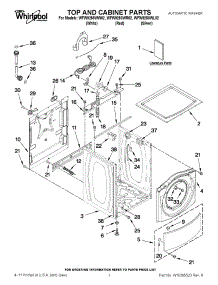 WFW9250WW02 Whirlpool Washer Parts & Free Repair Help - AppliancePartsPros