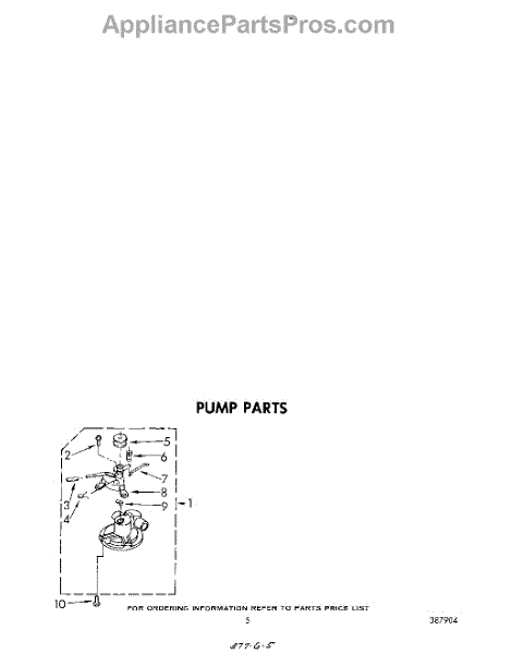 Parts for Whirlpool LA7800XPW1: Pump Parts - AppliancePartsPros.com
