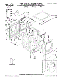 Wfw9450wr00 Whirlpool Washer Parts & Free Repair Help - Appliancepartspros