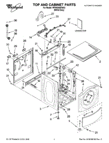 WFW8300SW03 Whirlpool Washer Parts & Free Repair Help - AppliancePartsPros