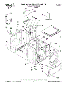 WFW9050XW00 Whirlpool Washer Parts & Free Repair Help - AppliancePartsPros