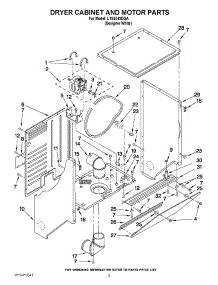 Parts for Whirlpool LTE5243DQA Washer Dryer Combo - AppliancePartsPros.com