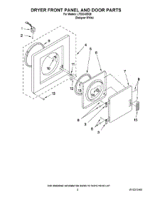 Parts for Whirlpool LTE5243DQ9 Washer Dryer Combo - AppliancePartsPros.com