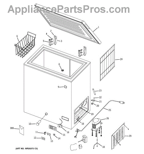 GE WR21X10208 Basket (AP4428485) - AppliancePartsPros.com