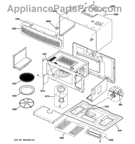 Parts For GE SCA1001KSS01: Oven Cavity Parts - AppliancePartsPros.com