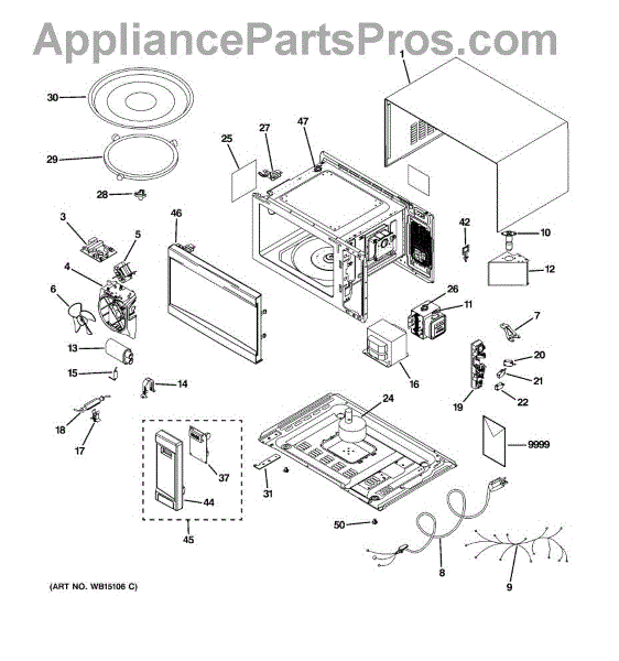 Parts for GE JES1139DS1WW: Microwave Parts - AppliancePartsPros.com