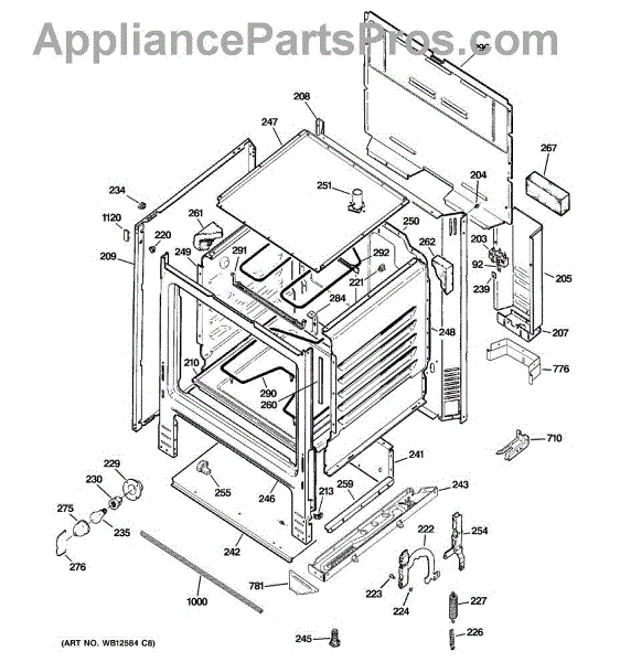 Parts for GE JBS15M1WW: Body Parts - AppliancePartsPros.com