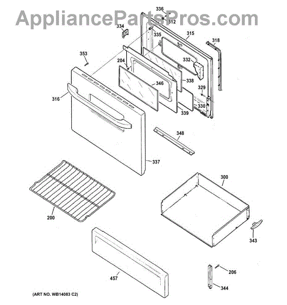 Parts for GE JBS15M1WW: Door & Drawer Parts - AppliancePartsPros.com