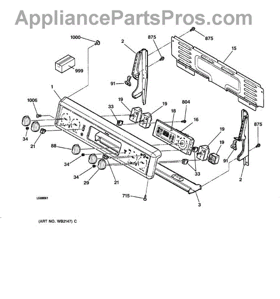 GE WB24T10058 Infinite Control Switch - AppliancePartsPros.com