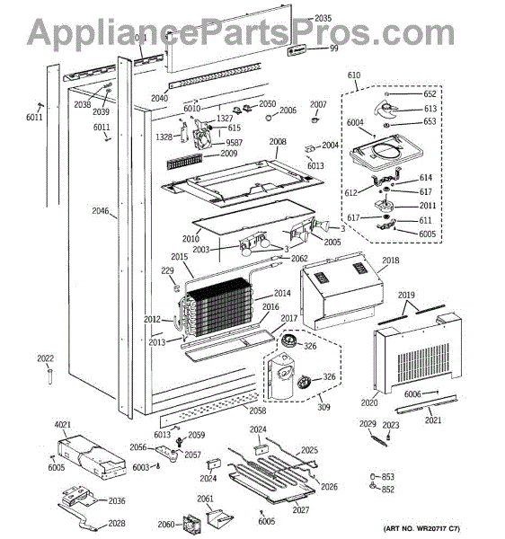 Parts for GE ZIRS360NXARH: Cabinet Parts - AppliancePartsPros.com