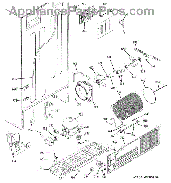 Parts for GE PTS25LHSARWW: Water Filtration & Dispenser Parts ...