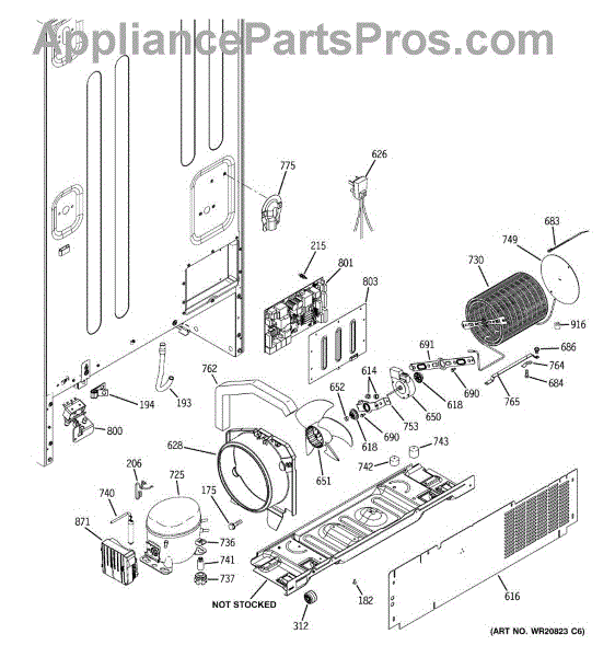 Parts for GE PFSS5NFZCSS: Machine Compartment Parts ...