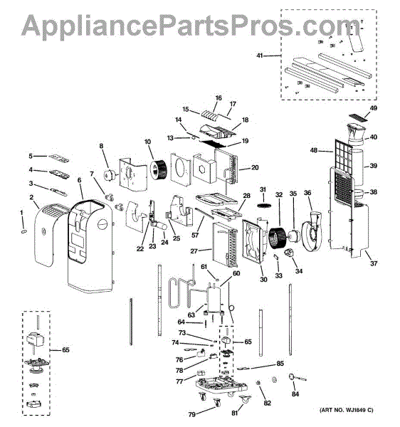 Parts for GE APH10AAG1: Room Air Conditioner Parts - AppliancePartsPros.com