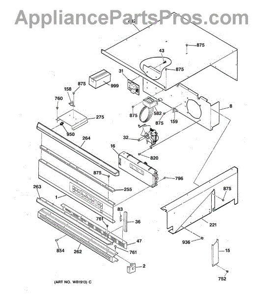 Parts for GE JKP54GV1BB: Control Panel Parts - AppliancePartsPros.com