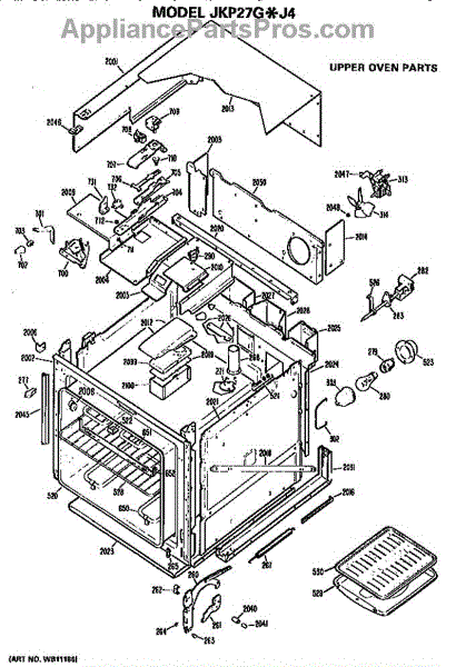 Parts for GE JKP27GJ4: Upper Oven Parts - AppliancePartsPros.com