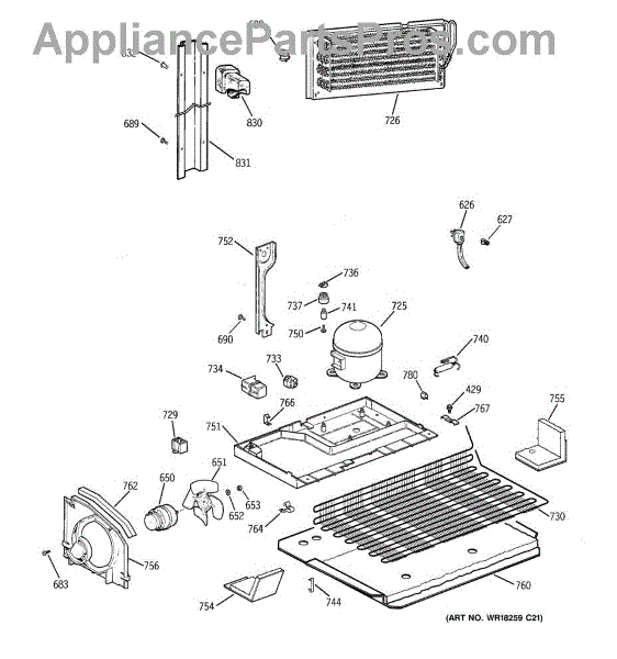 Parts for GE WCVH6800J0WW: Front Panel & Door Parts ...