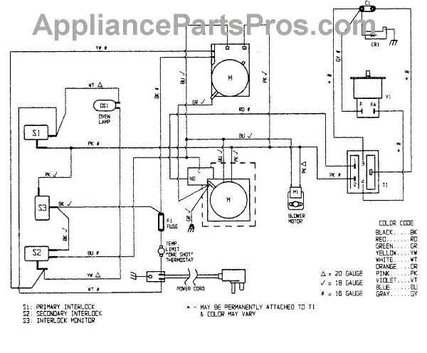 Parts For Magic Chef Dm15k-3b: Wiring Information Parts 